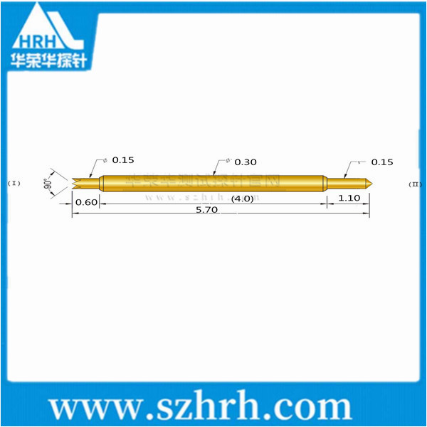030-UB-5.7L，華榮華雙頭測(cè)試探針廠(chǎng)家