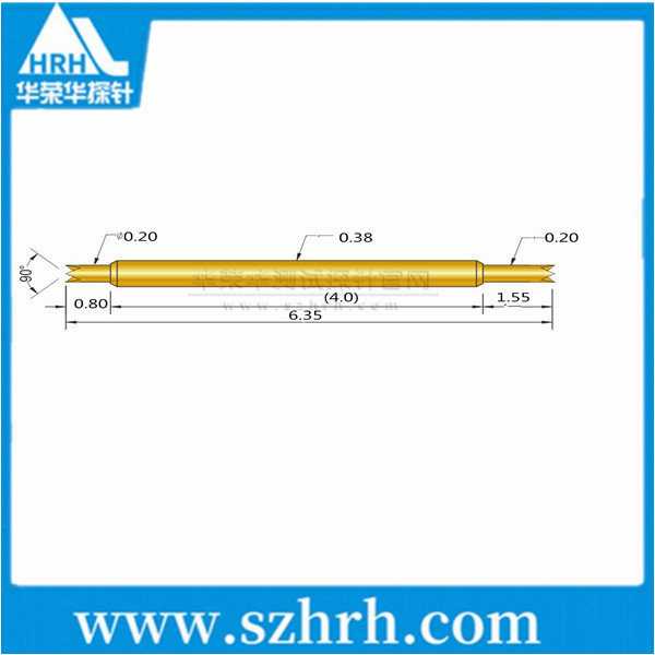 038-UU-6.3L，華榮華雙頭測試探針廠家